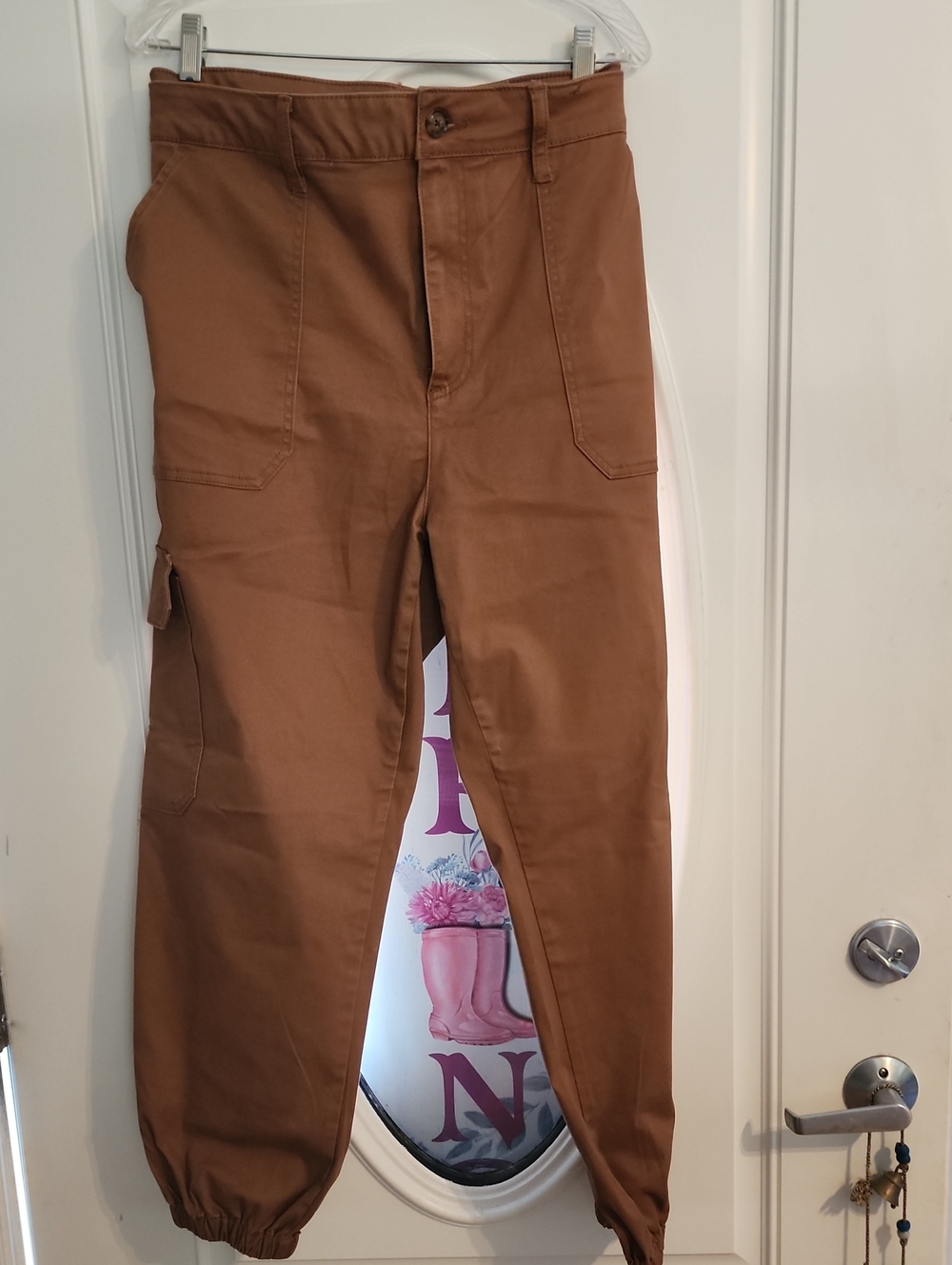20W Terra & Sky Brown Ankle Cargo Pants